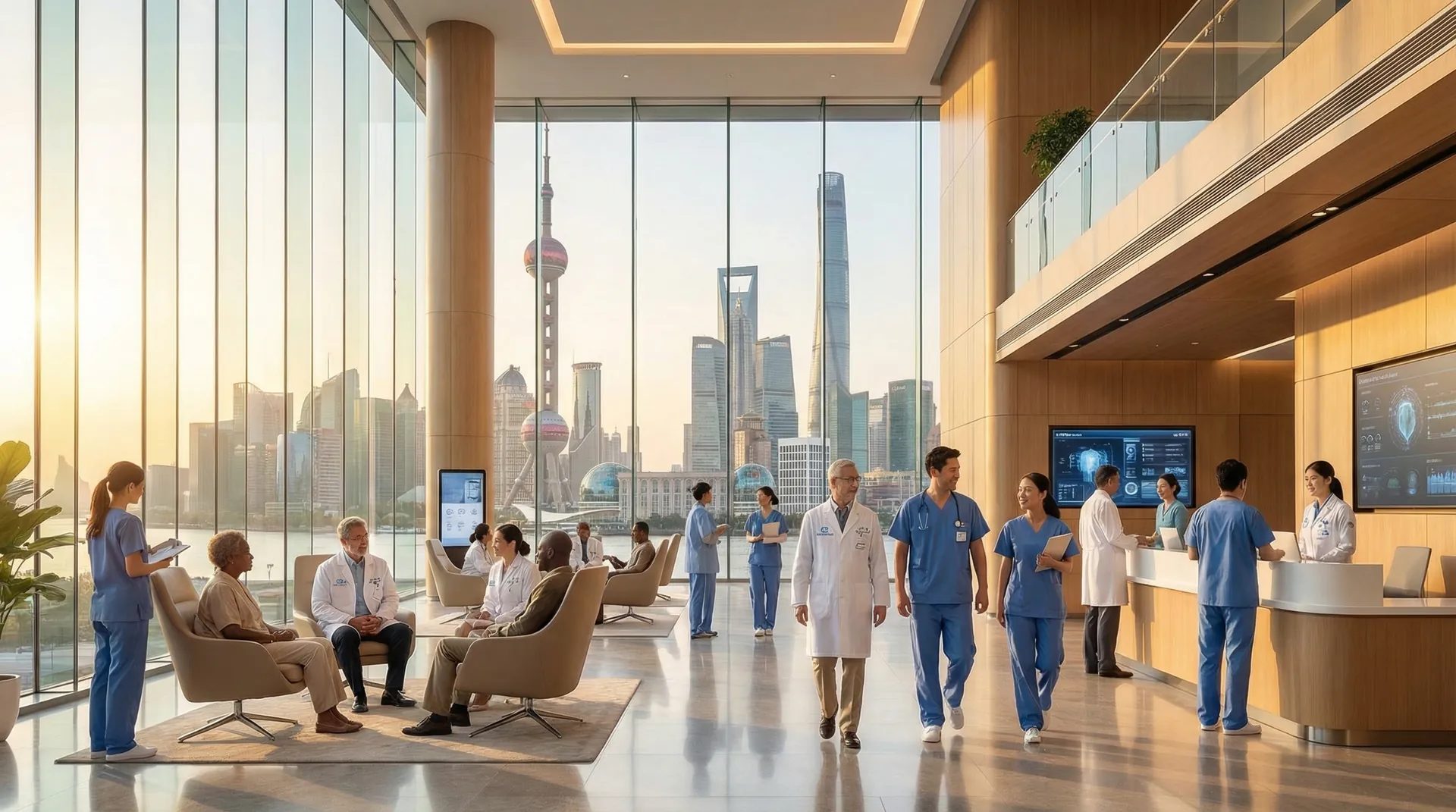 Modern hospital interior